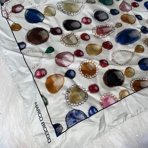 Marco Bicego Silk Scarf 100% Silk RARE Vintage Piece